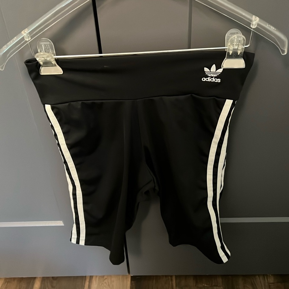 Adidas striped bike shorts